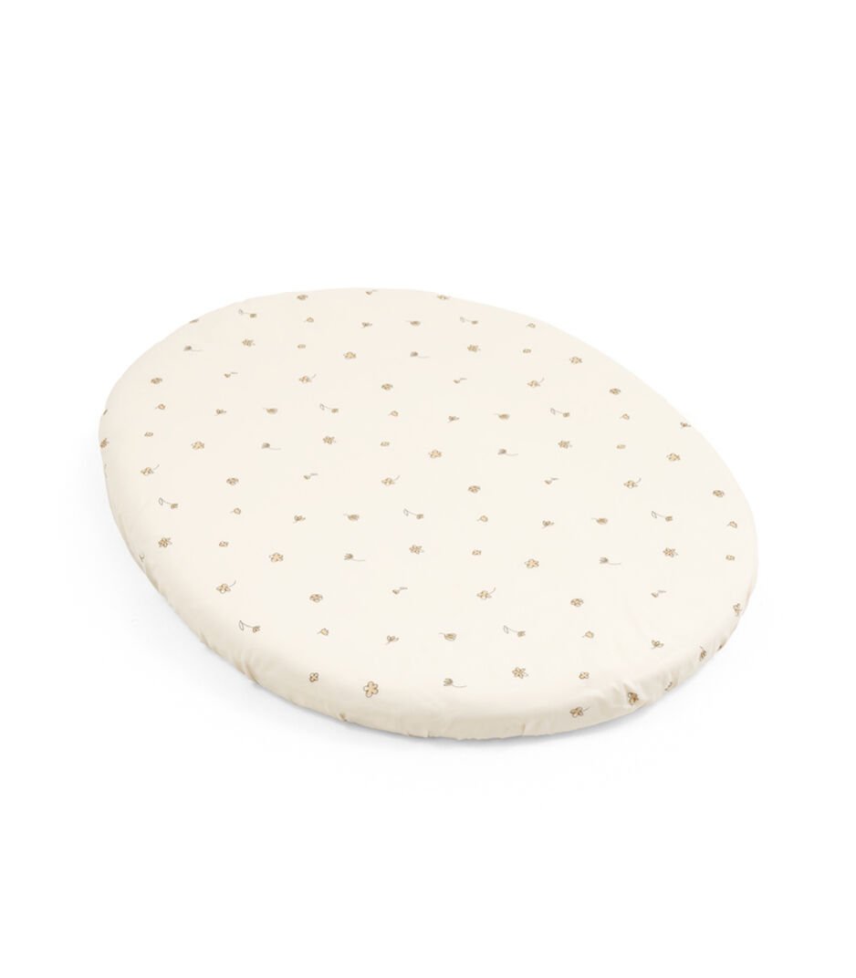 Stokke® Sleepi™ Mini Fitted Sheet Flower Ecru, Flower Ecru, mainview